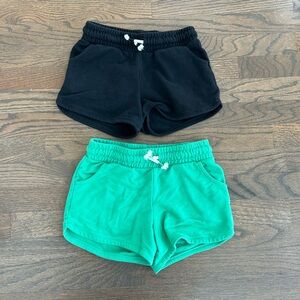 Cat & Jack Black and Green Kids Shorts Set